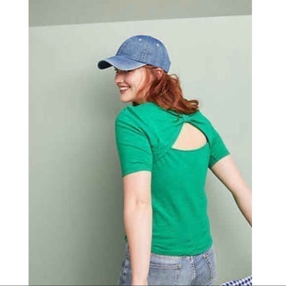 Anthropologie Meadow Rue Bow-Back Tee - Picture 1 of 8